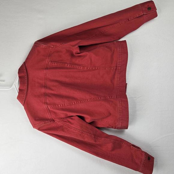 Ralph Lauren Denim Jacket Red Vintage Size L Womens - Picture 3 of 12